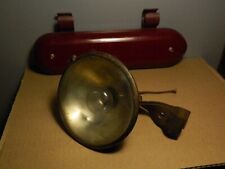 RARE  1900-1920 BICYCLE MOTORCYCLE  HEADLIGHT & BATTERY TANK INDIAN HARLEY NICE picture