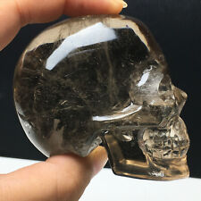 Rare 238g  Natural Brown Quartz. Quartz Skull. Healing.Carving Delicacy.Healing picture