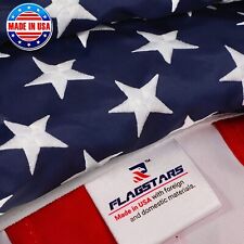 FLAGSTARS REAL Made in USA, 3x5 FT US American Flag, REAL 300D Nylon Embroidered picture