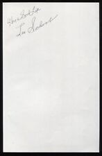 Les Schwab Signed Book Page Cut Autographed Cut Signature  picture