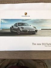 AWESOME 2015 OEM Porsche 911 Turbo Power.Presence Book 110 PAGES picture