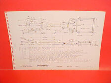 1962 CHEVROLET IMPALA SS CONVERTIBLE BELAIR BISCAYNE FRAME DIMENSION CHART picture