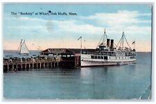 1915 The Sankaty At Wharf Oak Bluffs Massachusetts MA Posted Antique Postcard picture
