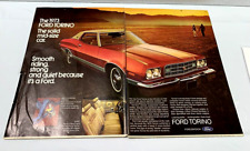 Vintage 1972 Ford Torino Car Genuine Magazine Advertisement Print Ad Ephemera picture