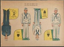 1940's United States Navy Cardboard Cutouts - Military picture