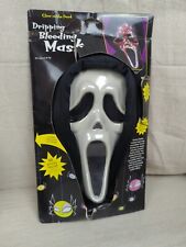 NEW Vintage 2000 Scream Ghost Face Bleeding Halloween Mask Blood Heart Pump Glow picture