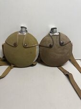 BSA vintage canteens with cover lot of 2 picture