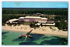 1966 Aerial View Emerald Beach Hotel Nassau Bahamas Vintage Posted Postcard picture