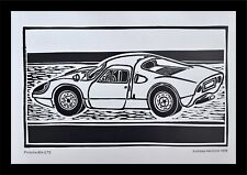 Porsche 904 GTS Woodcut Print Andreas Hentrich 30 Years Jahre picture