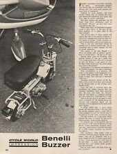 1968 Benelli Buzzer Mini-Bike - 1-page Vintage Motorcycle Article picture