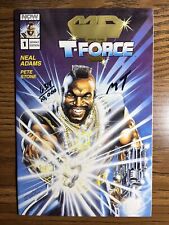 MR T AND THE T-FORCE 1 NM RARE GOLD FOIL EDITION SIGNED BY MR T NOW COMICS 1993 picture