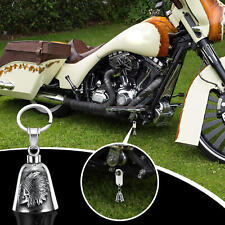 1x Motorcycle Guardian Bell Biker Rider Bell Good Luck Indian Head Portrait Bell picture
