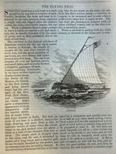 1877 Sailboats The Flying Proa illustrated picture