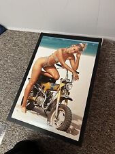Vintage Honda Ct 70 Trail Motorcycle Poster Advertisement Bikini Model Rare picture