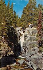 Colorado CO Rocky Mountain National Park Chasm Falls Postcard1962 Vintage Card picture