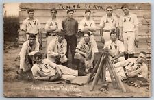 Vintage Postcard WI Arbor Vitae Baseball Team RPPC Real Photo c1910  -*12557 picture