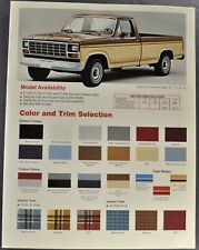 1981 Ford Explorer Pickup Truck Dealer Order Information Brochure Nice Original picture