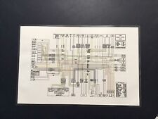 1984-85 US Spec Yamaha RZ 350 11X17 full color laminated wiring diagram picture