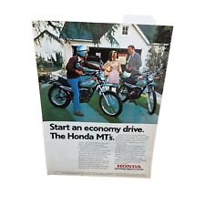 1974 Honda MT Motorcycle Original Print Ad Vintage picture