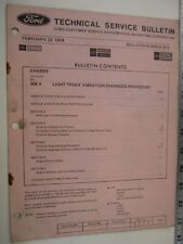 February 22, 1974 FORD Technical Service Bulletin Number 38A  BIS picture