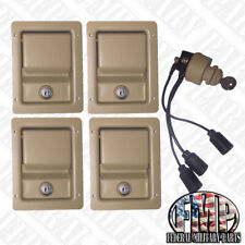 SECURITY KIT, Tan Single Locking Door Handles & Keyed Ignition Switch for HUMVEE picture