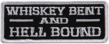 LOT OF 10  Whiskey Bent and Hell Bound Patch   - 4.0 X 1.5 iron on sew on picture