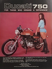 1974 Ducati 750 Original Motorcycle Print Ad picture