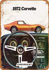 Metal Sign - 1972 Chevrolet Corvette - Vintage Look Reproduction 2 picture