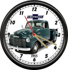 Licensed 1953 '53 Chevy Stepside Pickup Truck General Motors Sign Wall Clock picture