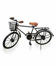 Indian Cultura Black Mango Wood And Wrought Iron Model Cycle picture