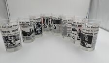 The Detroit News 8 commemorative glasses Mint Condition  picture