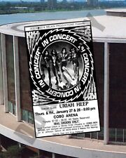 Jan 1977 CKLW KISS Uriah Heep Detroit Cobo Arena Concert Newspaper Ad 8x10 Photo picture
