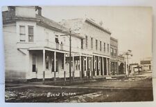 RPPC Burns Oregon Stage Coach Office Hotel Saloon Furniture Store Dirt Street picture