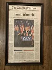 Donald “Trump Triumphs” Newspaper Washington Post November 8, 2016  picture