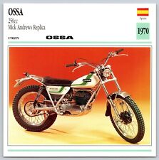 Ossa 250cc Mick Andrews Replica 1970 Spain Edito Service Atlas Motorcycle Card picture