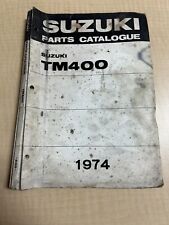 Suzuki Used 1974 TM400 Parts Catalogue Manual N. America 4th Edition S-1041 picture