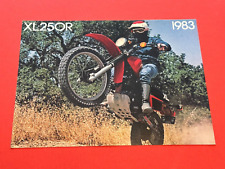 Original 1983  Honda XR250R Dealer Sales Brochure picture