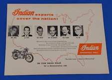 1955 INDIAN MOTORCYCLE DEALER LIST UNITED STATES ORIGINAL PRINT AD SHIPS FREE picture
