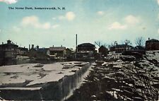 The Stone Dam, Somersworth, New Hampshire NH - 1913 Vintage Postcard picture