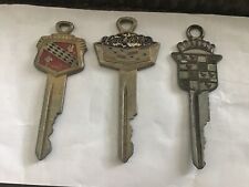 2 Cadillac and 1 Buick Vintage keys picture