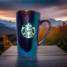 Starbucks 2022 Holiday Coffee Mug 16oz Rainbow Holographic Iridescent Oil Slick picture