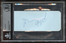 John Garfield signed 2x5 cut autograph on 7-30-47 at Coronet Theatre L.A. BAS picture