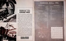 1967 Yamaha 350 Grand Prix YR1 - 4-Page Vintage Motorcycle Road Test Article picture
