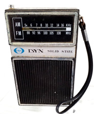 DYN Solid State Transistor Radio AM/FM Model No. DS-130 Rare Vintage picture