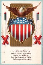 1910s FOURTH OF JULY Postcard 