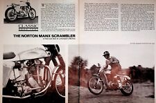 1969 Article: Norton Manx Scrambler - 4-Page Vintage Motorcycle Road Test  picture
