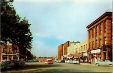 Vtg Owatonna Minnesota MN Broadway Street View Downtown Old Cars 1950s Postcard picture