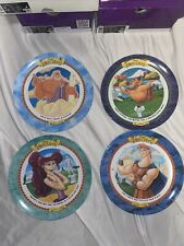 Vintage 1997 McDonalds Walt Disney Hercules Movie Plate Set of 4 picture