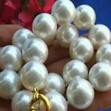 Rare Huge 16mm south sea White Shell Pearl Necklace 22 inches  energy picture