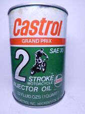 Original vintage CASTROL GRAND PRIX MOTORCYCLE empty cardboard oil can picture
